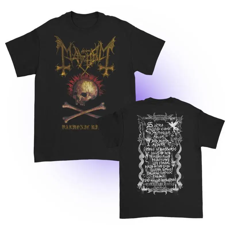 Mayhem Band Daemonic Rites Cotton Black For Men T Shirt S 5XL AG423