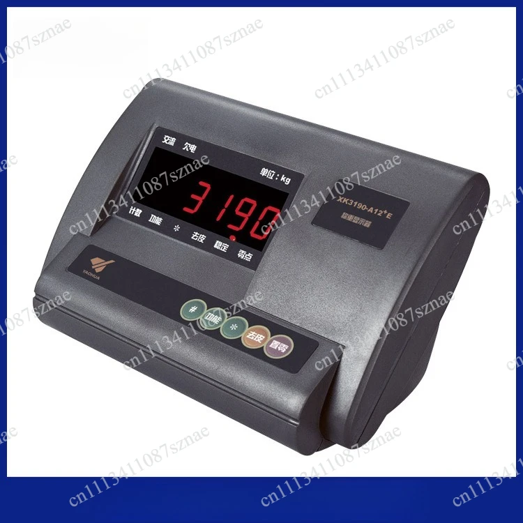 For A12E English Panel Weight Indicator RS232 Load Meter Weighing Controller XK3190-A12+E LED Display (No Battery)