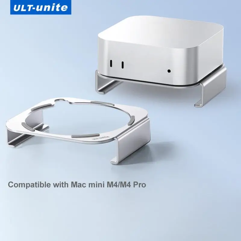 

Подставка из алюминиевого сплава для Mac mini M4 2024, вентиляция, рассеивание тепла, охлаждение, настольный держатель M4 Pro, аксессуары