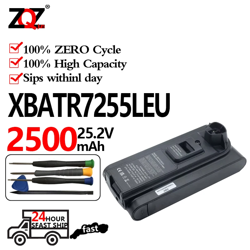GJ-Stratos 1z862H 25.2V 2.5A 7 IZ862H 25.2V 2350mAh Battery Replacement for Shark XBATR7255LEU Compatible with IZ862H Shark