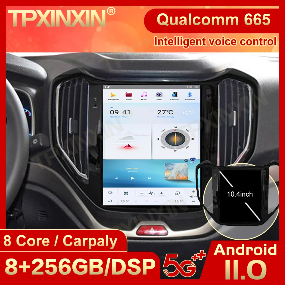 Android 11 Tesl- Screen Radio Bluetooth Receiver For Changan CX70 2016 2017 2018 GPS IPS Navigation Multimedia Player Head Unit