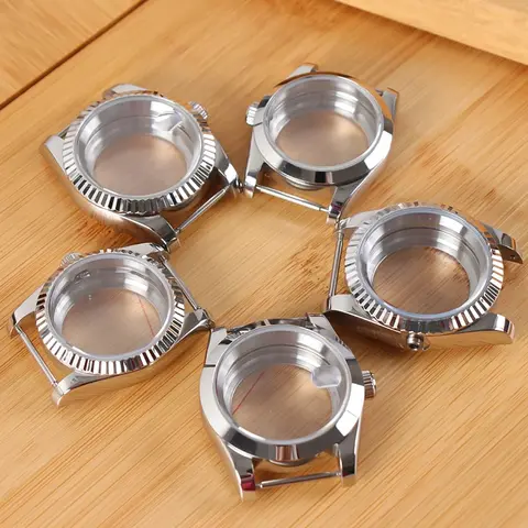 NH35 वॉच केस 36mm/39mm 904L स्टेनलेस स्टील डेटजस्ट ऑयस्टर NH35 NH38 NH36 सफायर ग्लास मूवमेंट 28.5mm डायल पार्ट के लिए 10 best sales सेको मॉड केस - №3