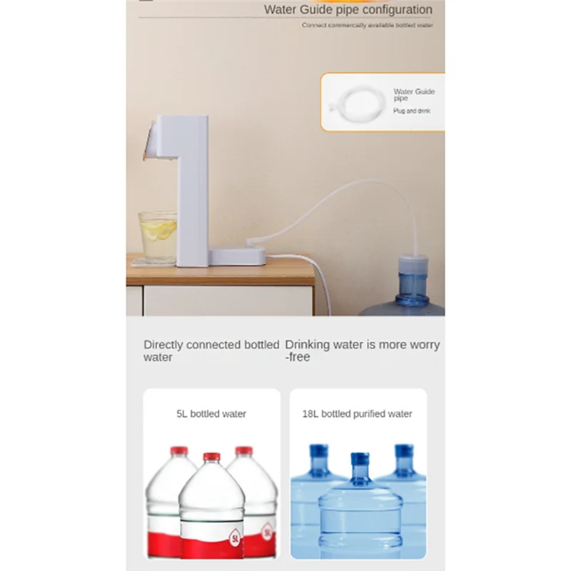 

A19E-3L Ready-To-Drink Portable Water Dispenser Home Small Desktop 12-Stage Temperature-Controlled Water Dispenser EU Plug