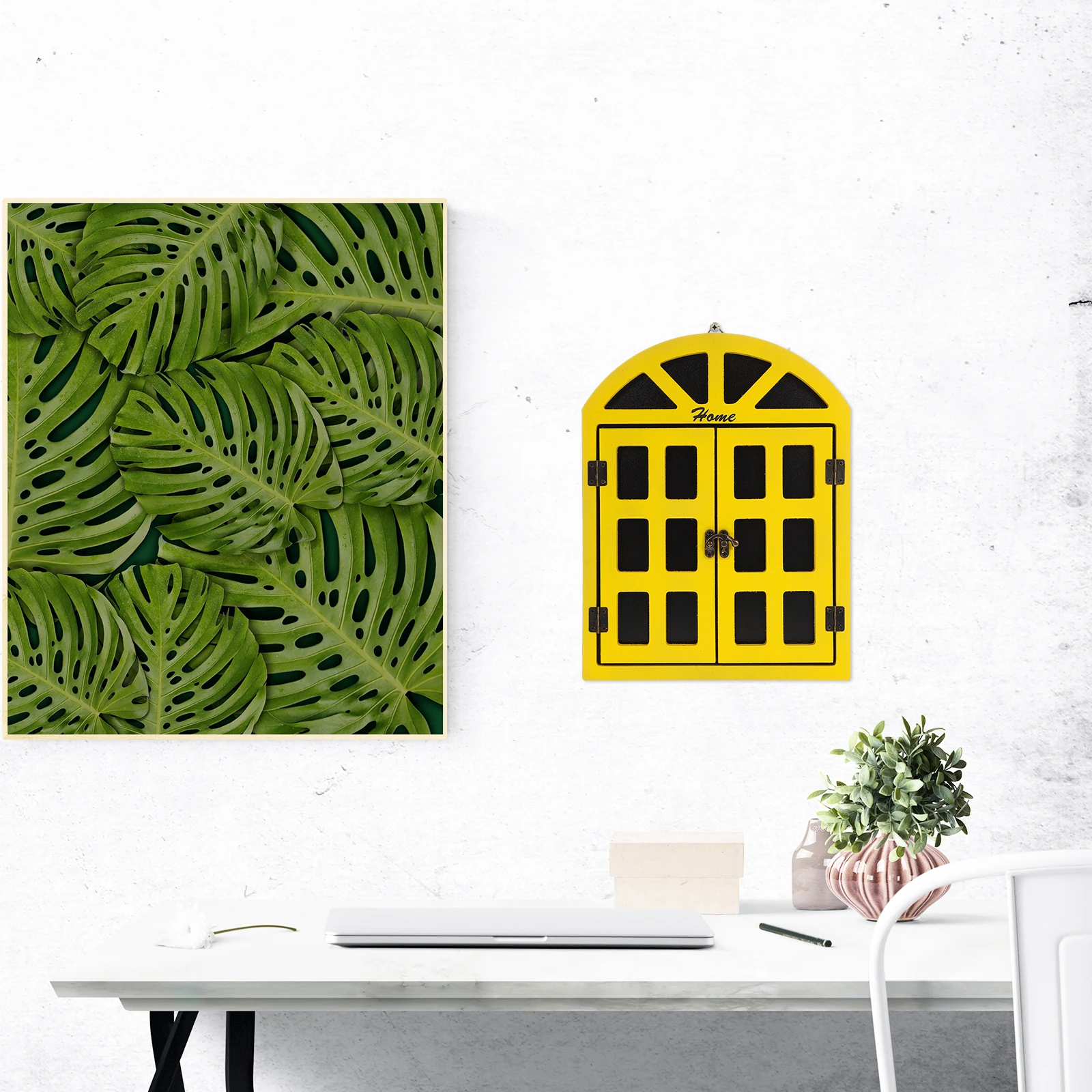 Small Wooden Hanging Chalkboard Decorative Window Ornament Rustic Wood Signs Blackboard for Kitchen Dining Room Wedding