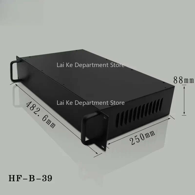 

Factory Customized Black Electronic Rack Panel Metal Rackmount 2U 19inch Chassis Server Case Cabinet Enclosure
