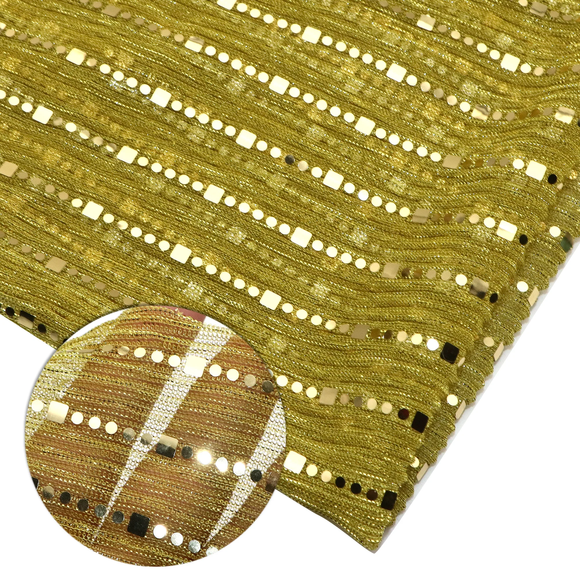 Pre-cut 1Pc 55.12x19.68inch(140x50cm) 100%polyester sequins creased punching fabric Tulle Mesh fabric, Suitable