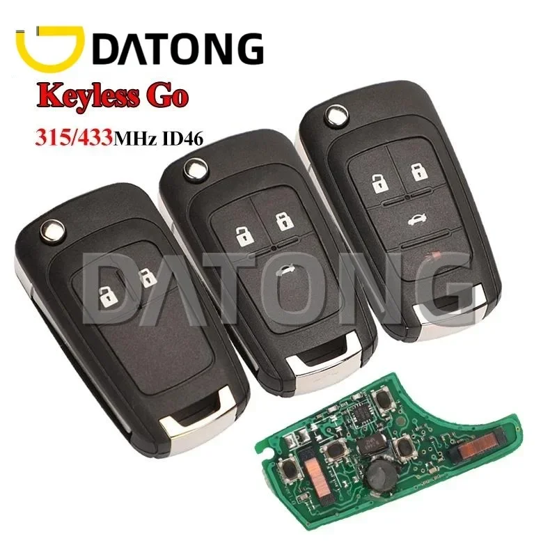 

CHANKey 315/433MHz ID46 KeylessGo Smart Remote Key For Chevrolet Cruze Aveo Orlando Trax Lacrosse Encore Regal Verano 2/3/4/5B