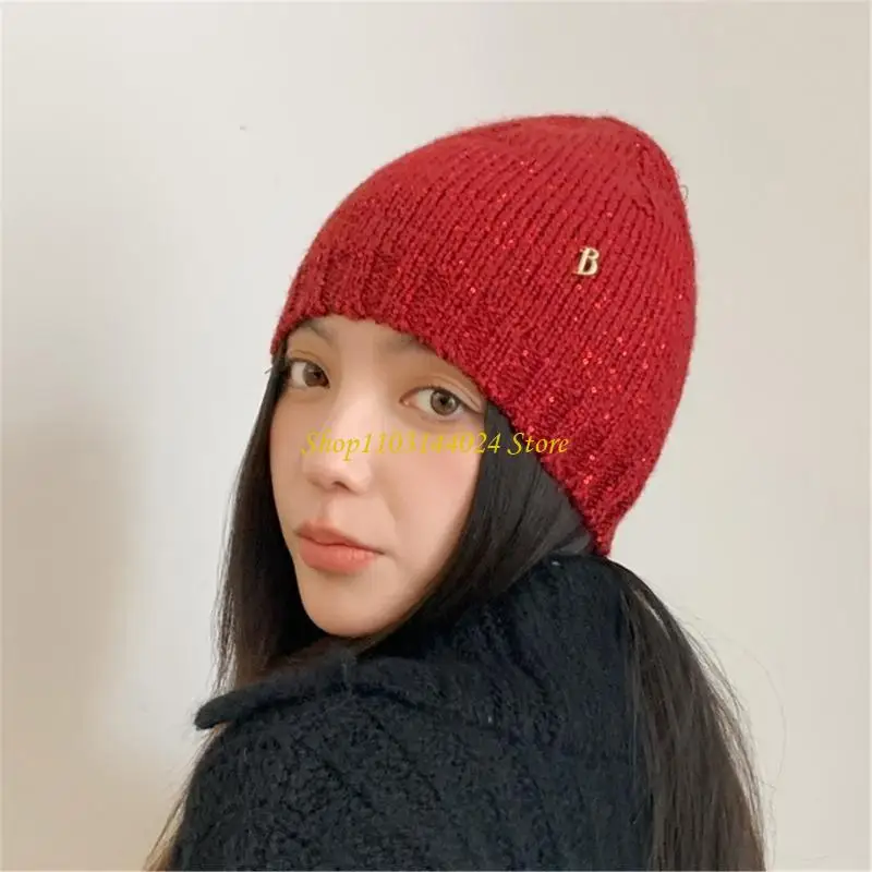 N5KE Trendy الترتر قبعة لرواد الحفلات المسرح العروض متماسكة القبعة بلينجلينج الترتر العصرية قبعة متماسكة #5