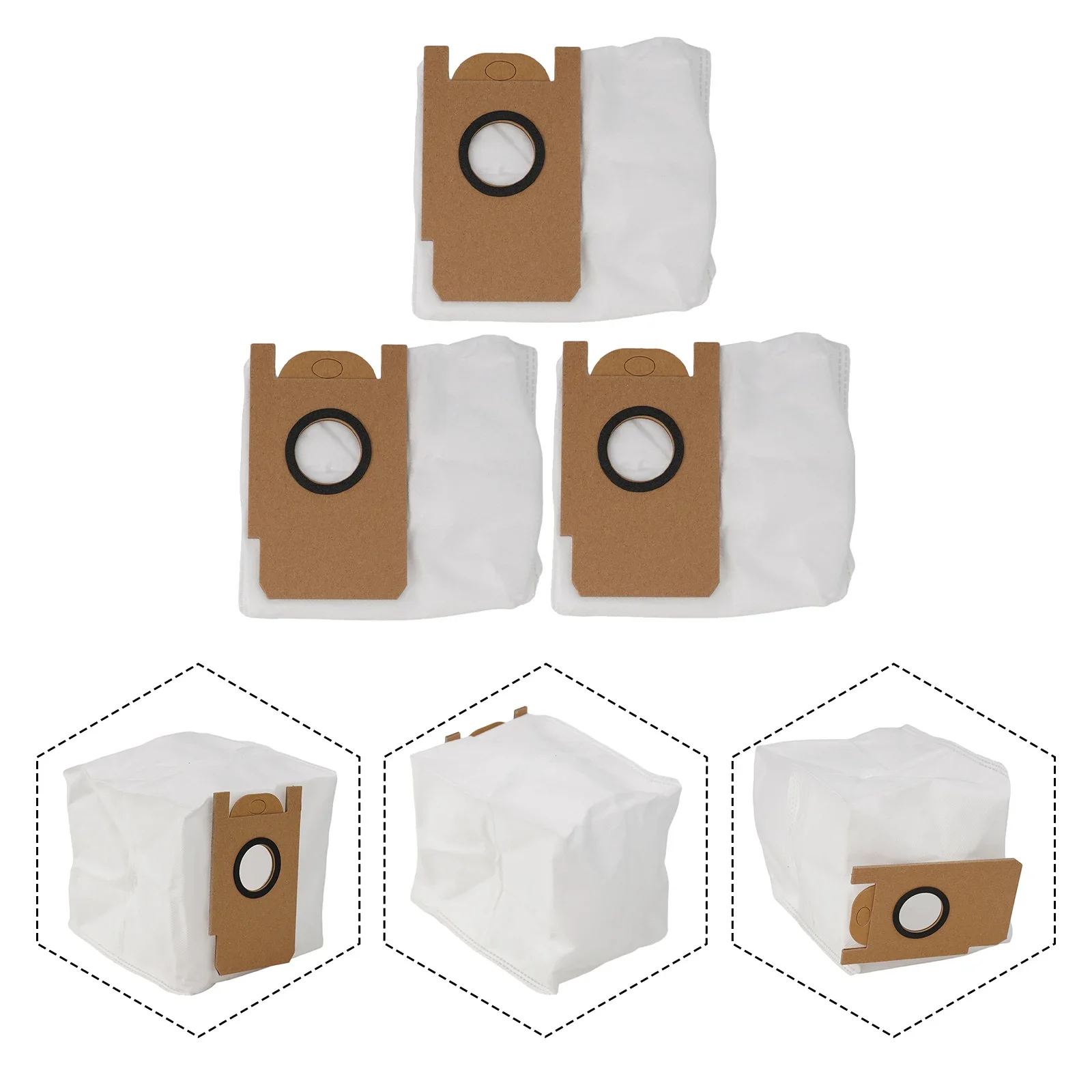 

Accessories Dust Bag 3pcs Motor Protection Long Lasting Use Filter Dust Robot Vacuum Cleaner For Imou L11 L11 Pro