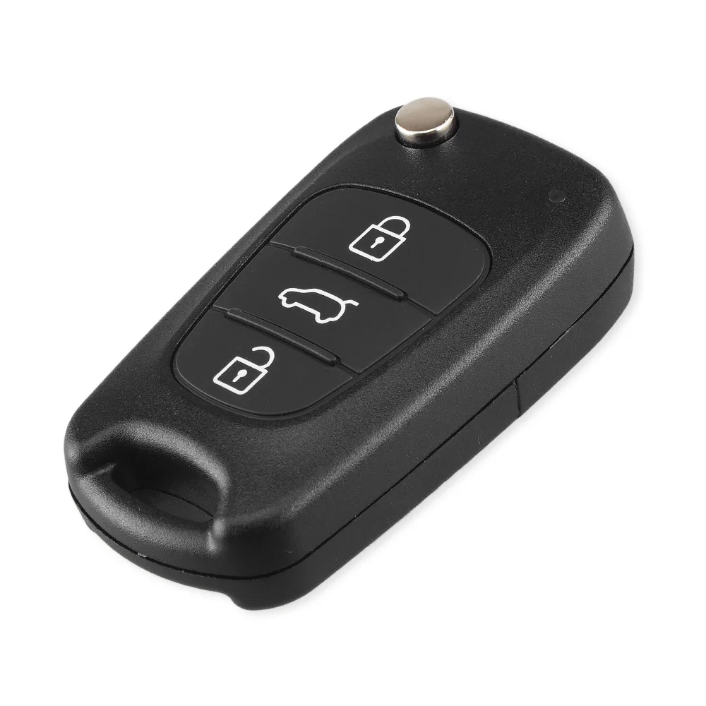 KEYYOU 20x Remote Car Key Shell 3 Buttons Flip Key Case For Kia K2 K5 Rio 3 Picanto Ceed Cerato For Hyundai Tucson ix25 ix35 i30