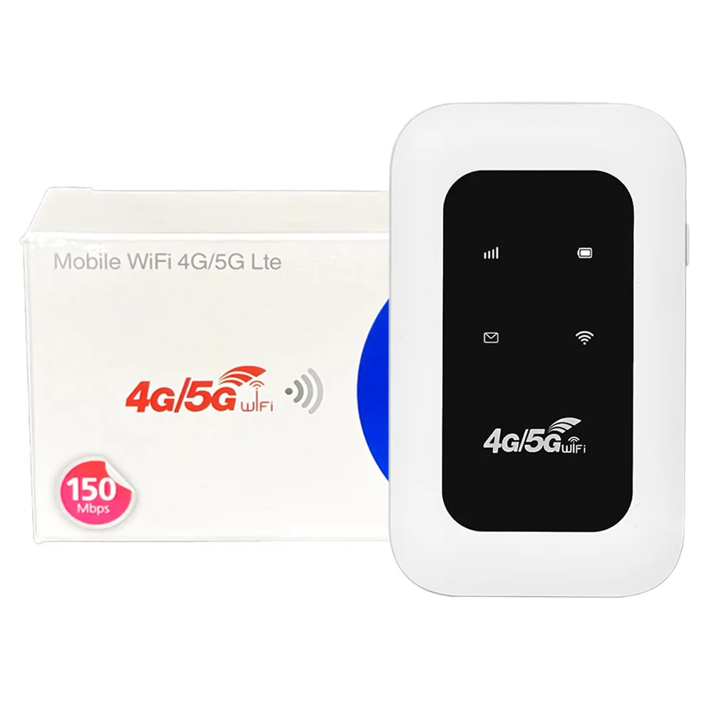 SIMカードスロット付き4G LTEモバイルWiFiルーター、150Mbpsワイヤレスルーターリピーター、家庭、オフィス、RV、キャンプ用ポータブルWiFiルーター
