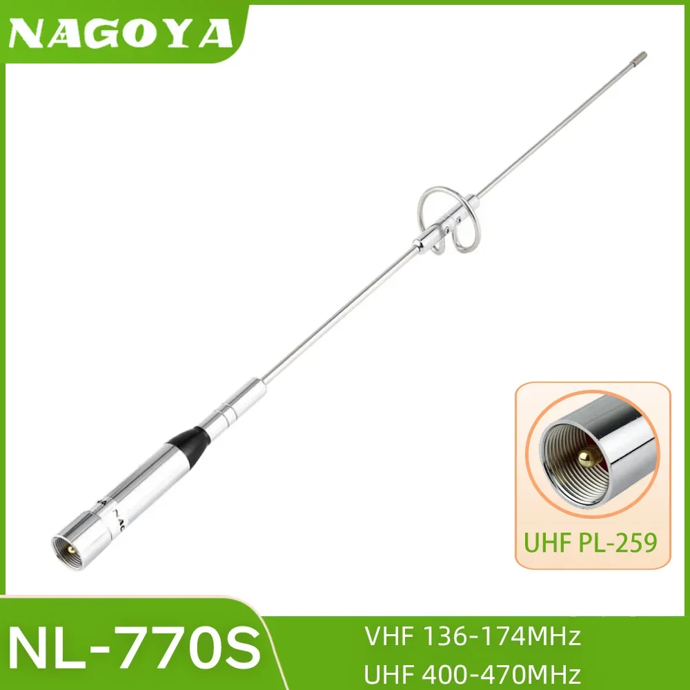 NAGOYA NL-770S UHF/VHF 144/430MH Dual Band Car Mobile Antena de rádio em dois sentidos 2.15/3.5 dBi para YAUSE Baojie QYT KT8900D BJ-218