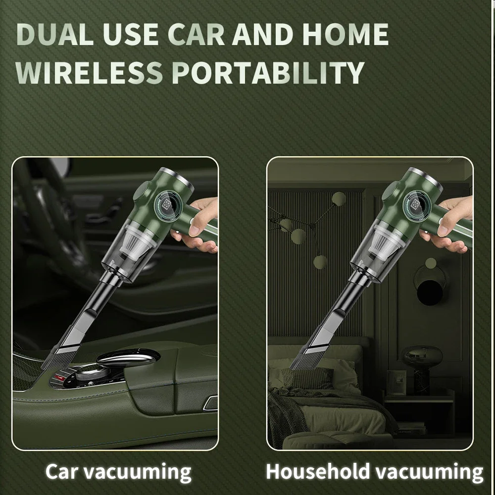 2024 NEW 290000Pa 5 in1 Car Vacuum Cleaner Strong Suction Portable Wireless Vacuum Cleaner Handheld Mini For Car Home Office