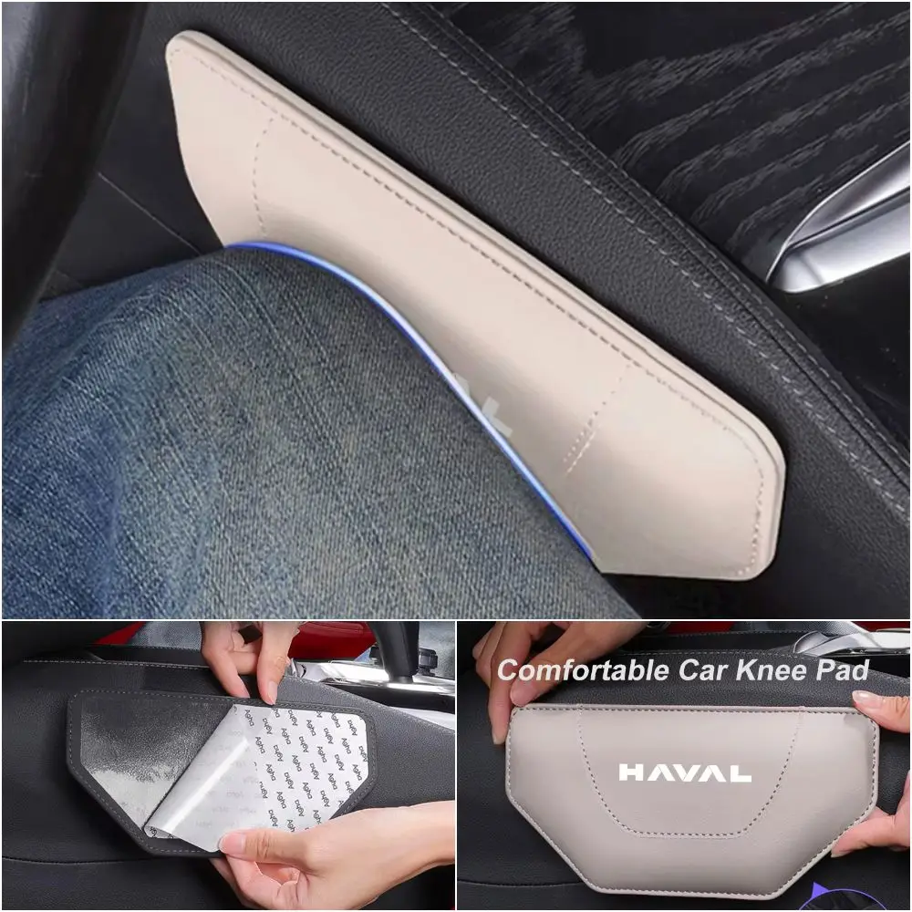 Car Leg Rest Knee Cushion Thigh Support Pad Soft Memory Foam Knee Protector For Haval Jolion H6 M6 Dargo Raptor F7 H7 H9 F5 H8