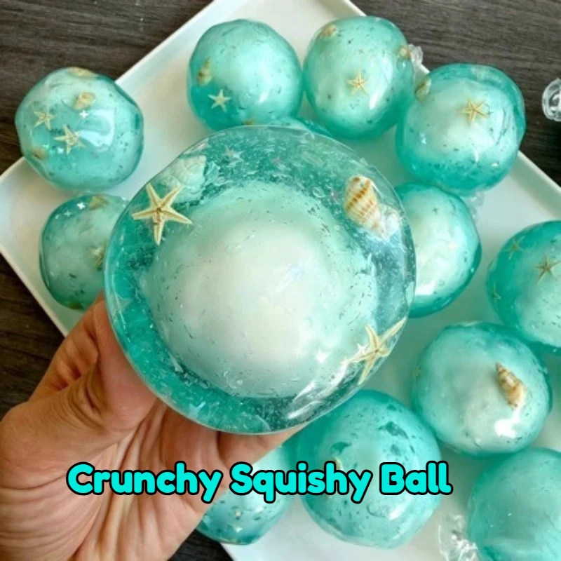 Crunchy Squishy Ball Crispy Cracking Wax Shatter Stress Ball ASMR Satisfying Pop Sound Anti Stress Relief Fidget Toys for Adults