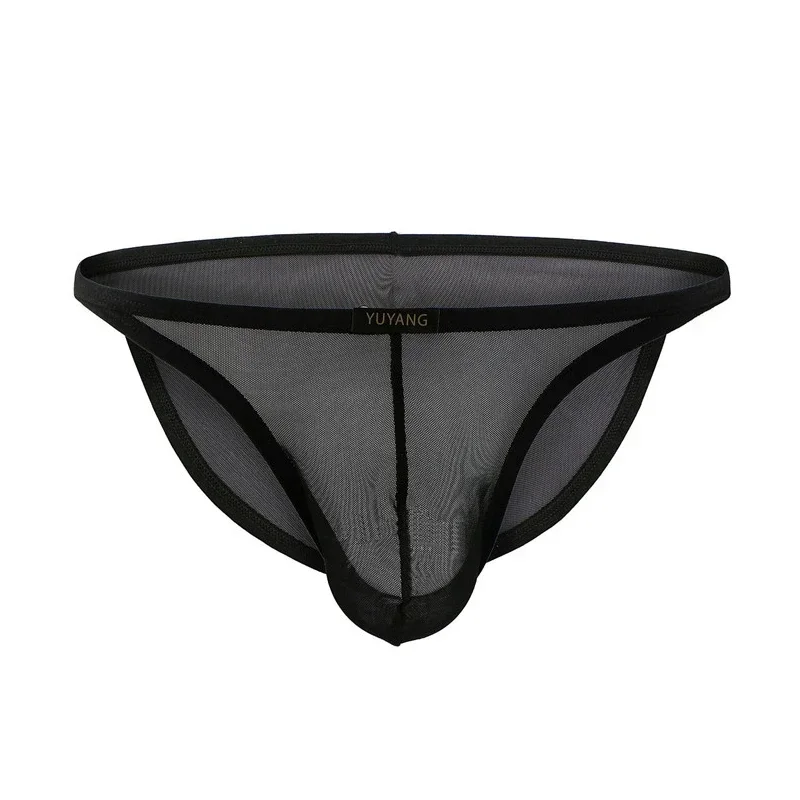 

Men Underwear Ultra -Thin Briefs Mesh Transparent Breathable Underpants Jockstrap Cuecas Brief Bikini UnderWear Sissy Panties