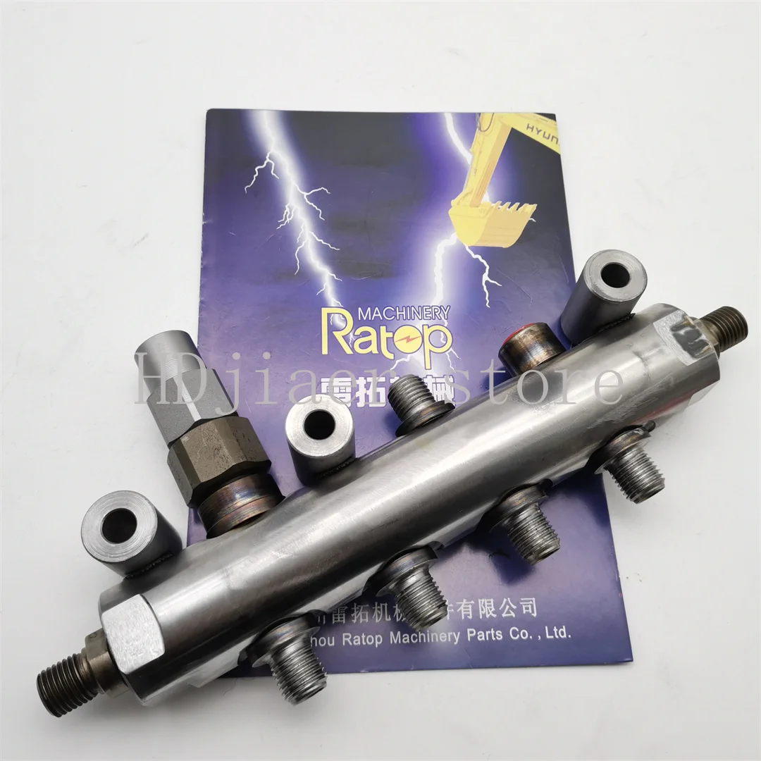 

320D 323D Fuel Common Rail Assy 4383416 3586634 32F61-50900 E320D E323D Fuel Manifold Common Rail Assy 438-3416 358-6634