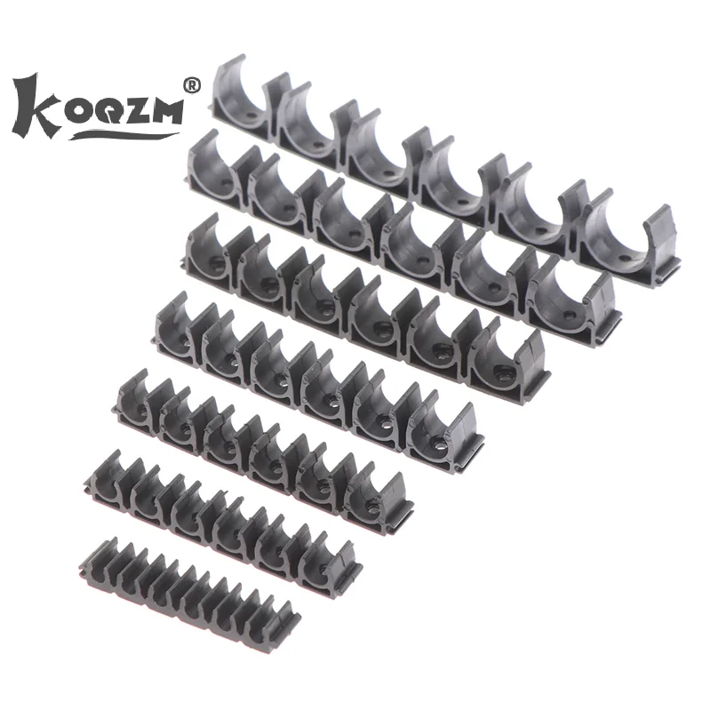 6 Way 4/6/8/10mm/12mm Nylon Pneumatic Tube Air Hose Fixing Clamp Water Pipe Holder Gas Compressor Tubing Diversion Flow Clip