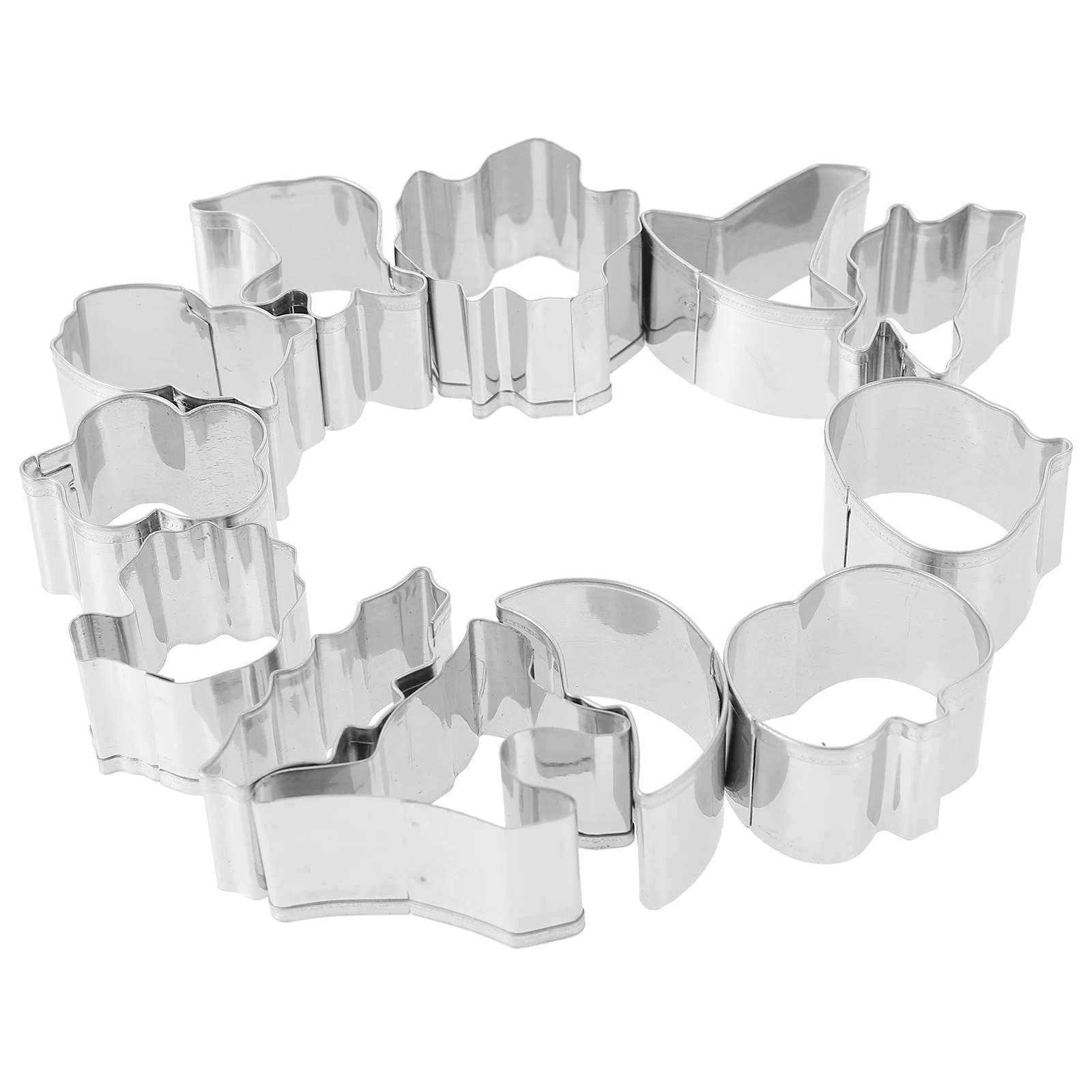 

12 Pcs Halloween Pumpkin Cookie Mold Baking Tools Stamp Valentine's Day Biscuit