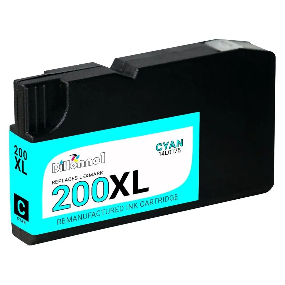 For Lexmark #200XL 200 XL Cyan 14L0175 Cartridge For OfficeEdge Pro4000 Pro5500