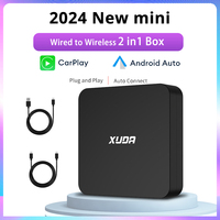 XUDA 2 in 1 Box Wireless CarPlay Android Auto Wireless Adapter Spotify For Mazda Toyota Mercedes Peugeot Volvo Support Netflix