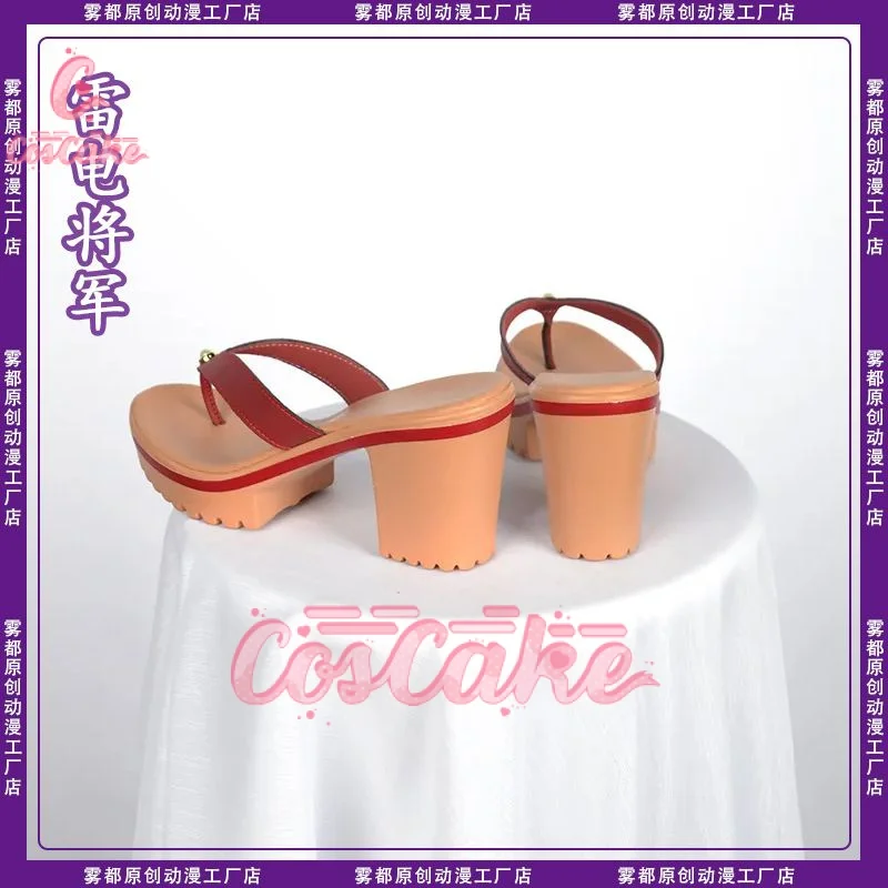 Genshin Impact Cos Raiden Ei Cosplay Anime Game Character Shoes