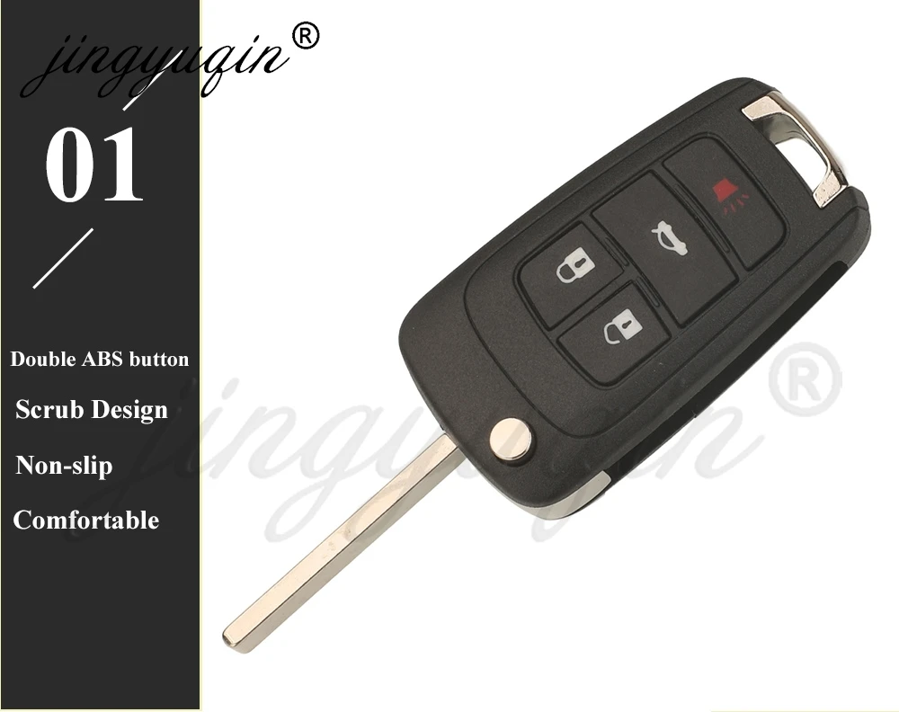5/10X Upgrade Klappbarer Fernbedienungs-Autoschlüsselgehäuse für GMC Terrain Chevrolet Cruze Lova Camaro Impala Opel Vauxhall Insignia Astra Buick – Detail 7