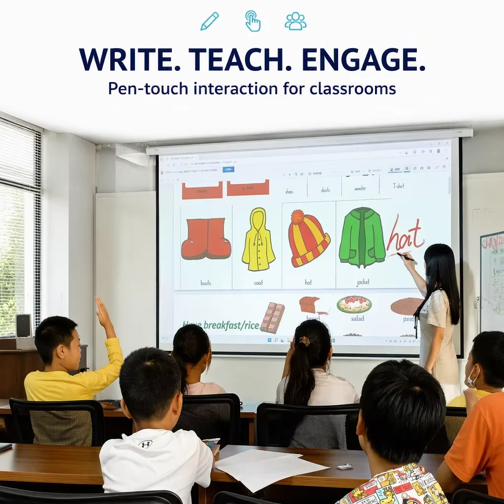 China Factory Price School Writing Board Infrared Interactive Smart Whiteboard for Teaching