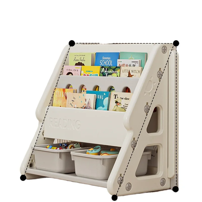 

Children's baby picture book toys multi-layer storage rack, floor-to-ceiling household children's reading area locker