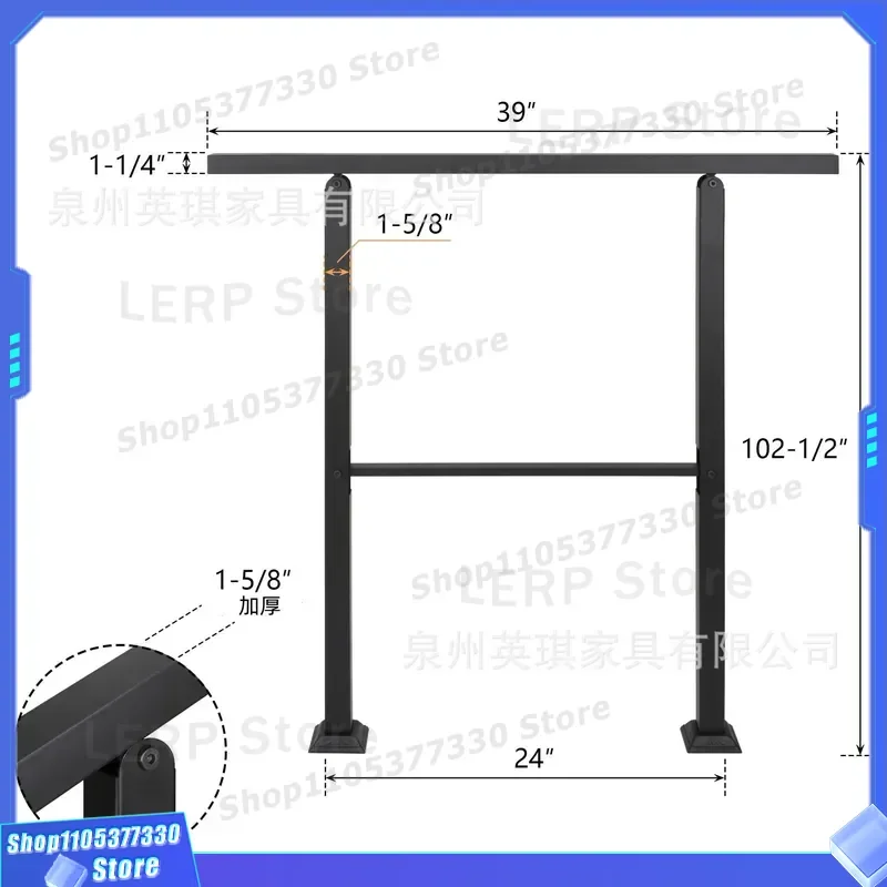 Adjustable Glass Balcony Guardrail for Indoor Outdoor Stairs Simple Attic Railing Handrail Spot Cross Border Column