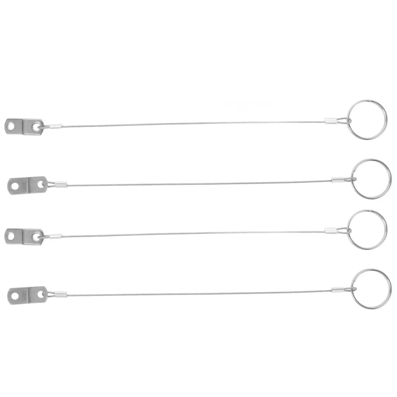 

4pcs Stainless Steel Tongue Pins Safety Lanyard Quick Boat Accessories Durable Construction Heavy Duty Cable Pin