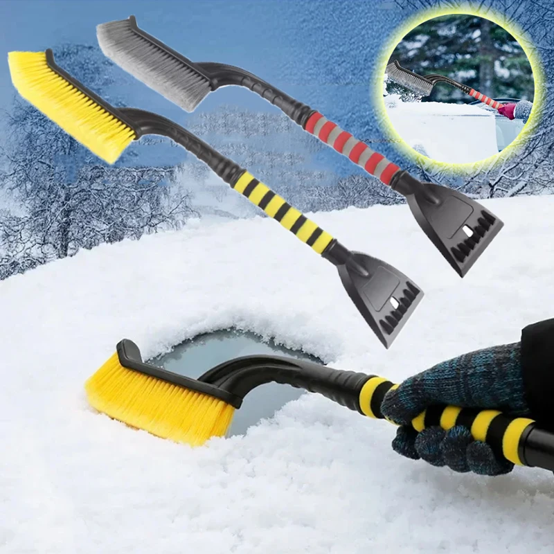 

Retractable Car Windscreen Cleaning Snow Brush Winter Multifunctional Oxford De-icing Shovel Detachable Cleaning Scraper