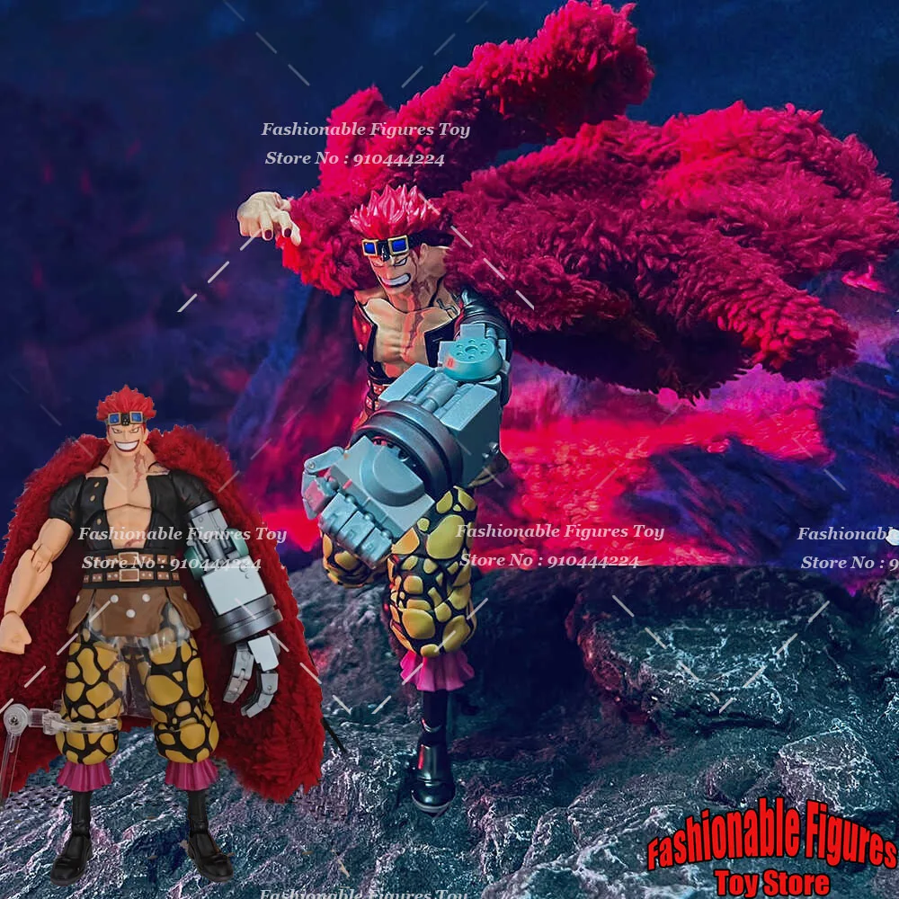 SHF 1/12 Hombres Soldado Eustass Niño ‌ Capa One Piece Onigashima Raid ‌ Claok táctico con alambre de hierro apto para cuerpo de figura de acción de 6 pulgadas