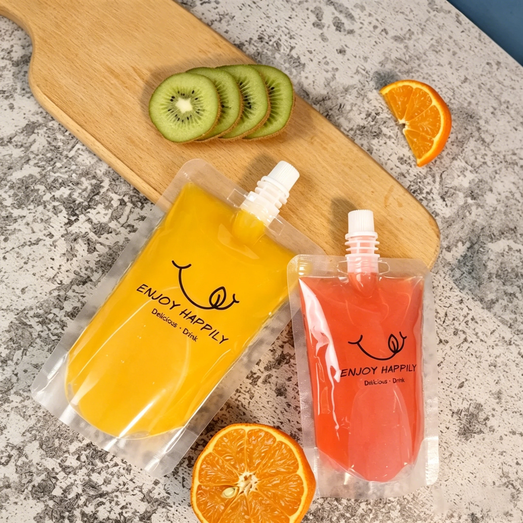 

Suction Nozzle Bag PP,Food-grade Spout Pouch for Coffee, Water, Juice, Hot and cold drinks, Stand up bags, Custom Print Logo