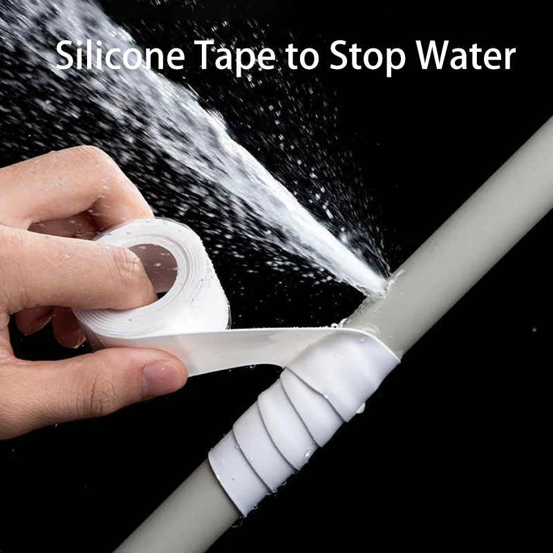 Cinta Impermeable Sellante 0.6mm Waterproof Sealing Tape Fix Leaking Pipes, Hoses, Boats, Survival Kit Silicone Tape