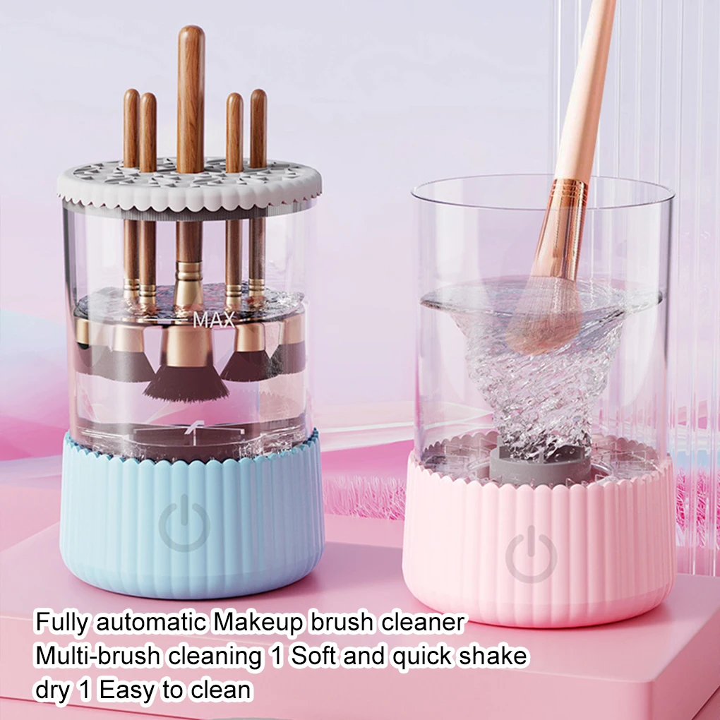 New Electric Makeup Brush Cleaner Super-Fast Handheld Make Up Brush Clean Machine Portable Cosmetic Brush Cleaning Washing Tools