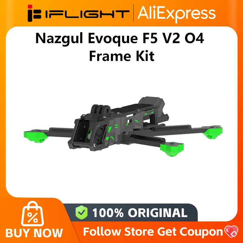 iFlight Nazgul Evoque F5 V2 O4 Pro Air Unit FPV Frame Kit 5inch F5D with 6mm arm for FPV parts E55 Mini 4-IN-1ESC