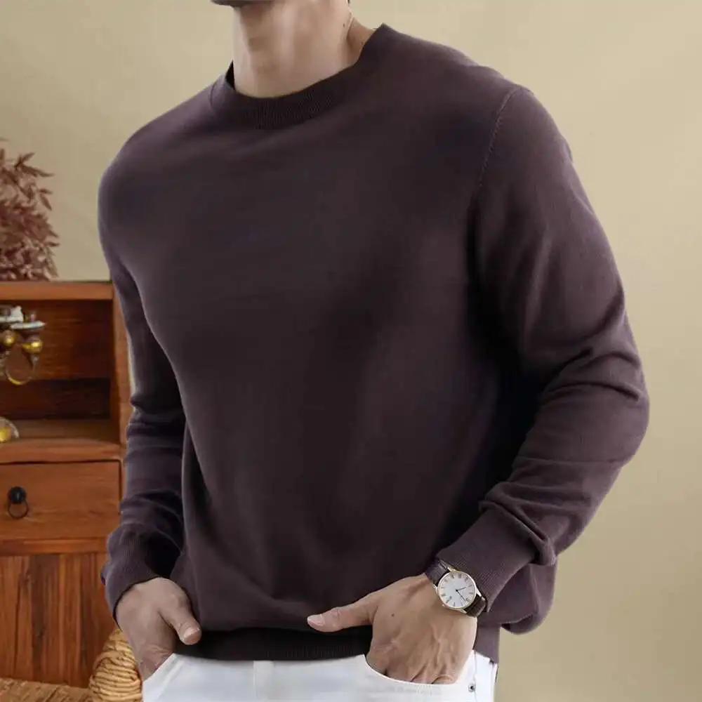 

Multicolor Simple Home Pull Homme Sweater For Men 2024 Fall Wool Knitted Sweater Casual Social Club Outfits Herren Pullover