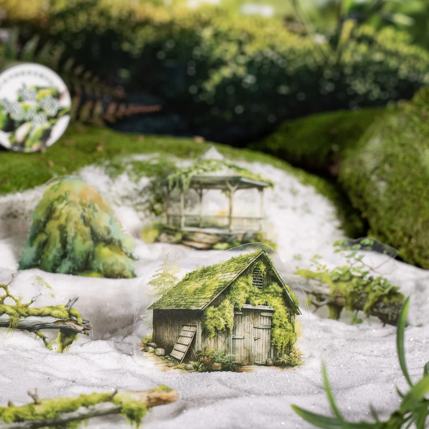 

1 шт./1 лот, декоративные клейкие ленты, лесные мохи, маскировочные ленты, скрапбукинг, сделай сам, бумага, японские наклейки