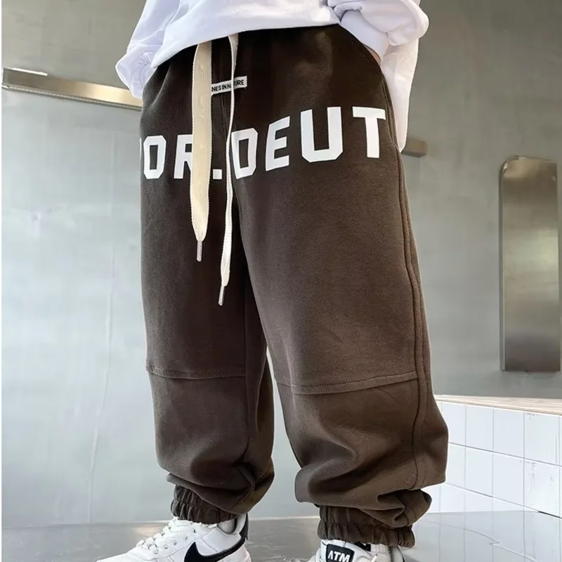 Autumn Sports Pants: New Boys\' New Children\'s Clothing: Big Boys\' Pop Up Street Versatile Casual Loose Pants Trend