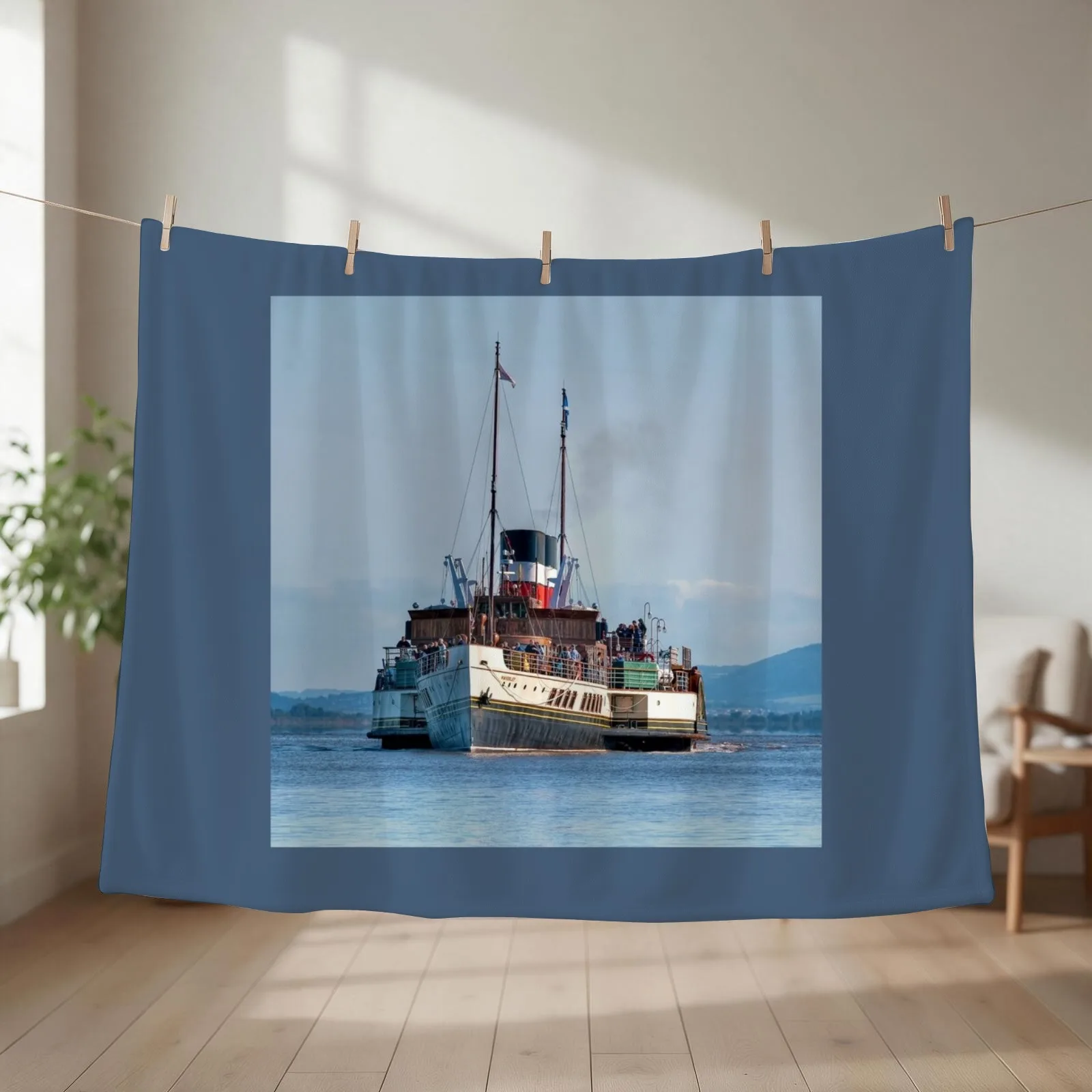 Paddle Steamer Waverley Throw Blanket Sofa Quilt Blankets For Baby Sleeping Bag Luxury Blankets