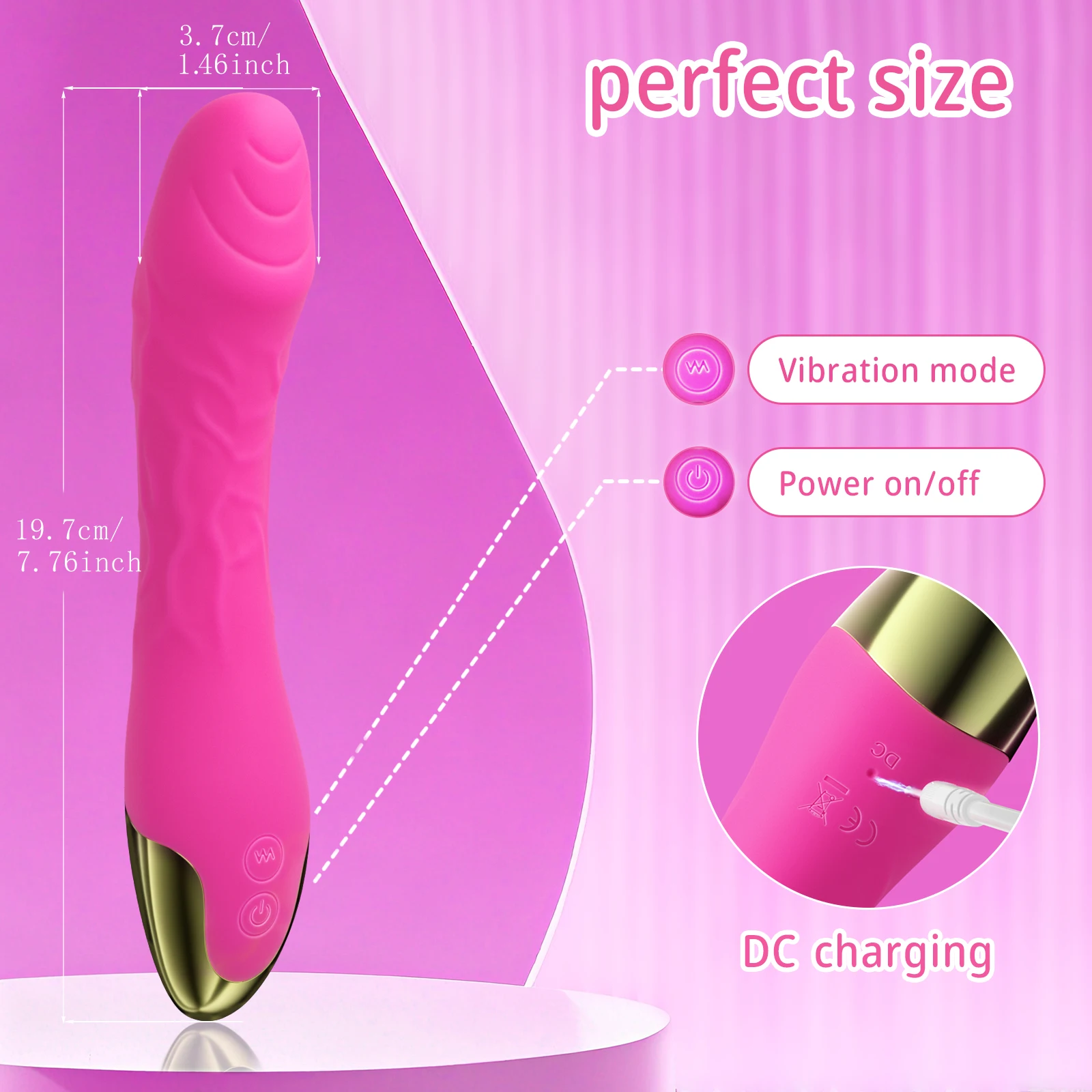 قوية G بقعة هزاز الإناث عن طريق الفم الحلمة البظر محفز دسار مدلك الاستمناء الكبار السلع الجنس لعب للنساء