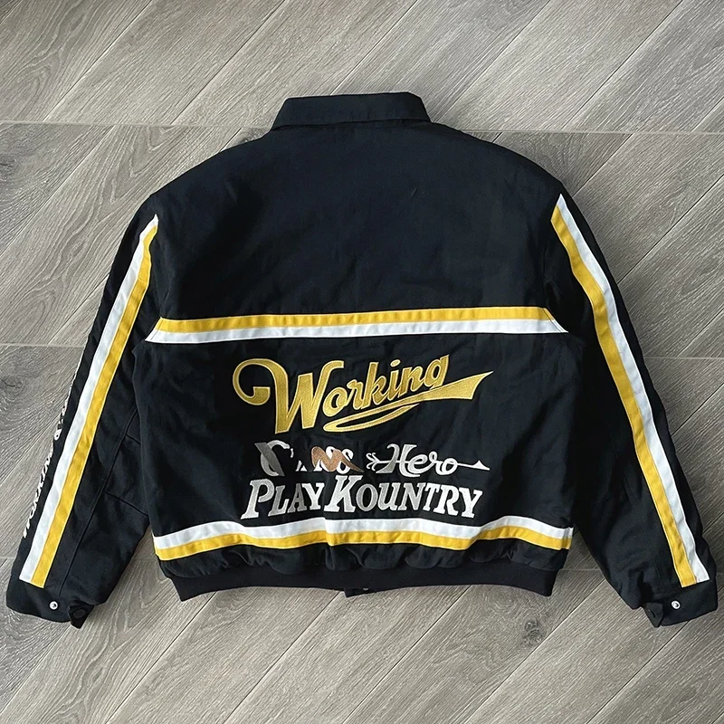 Kapital Kountry Hirata Kazuhiro embroidered racing jacket with lapel collar