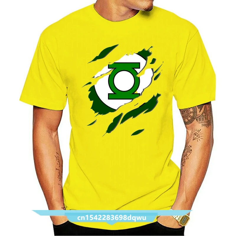 

Torn Green Lantern Logo BBMT140 Unisex White T-Shirt Men T Shirt