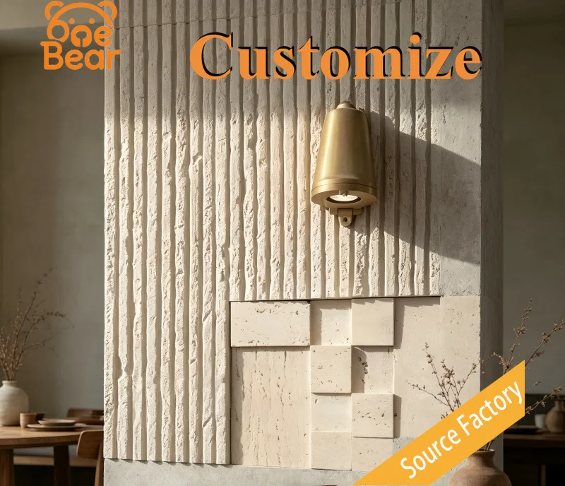 Fluted Weather Resistant Outdoor Wall Panels, Anti-UV Waterproof Fade-Proof Cladding for Villa Courtyard Exterior Decoration