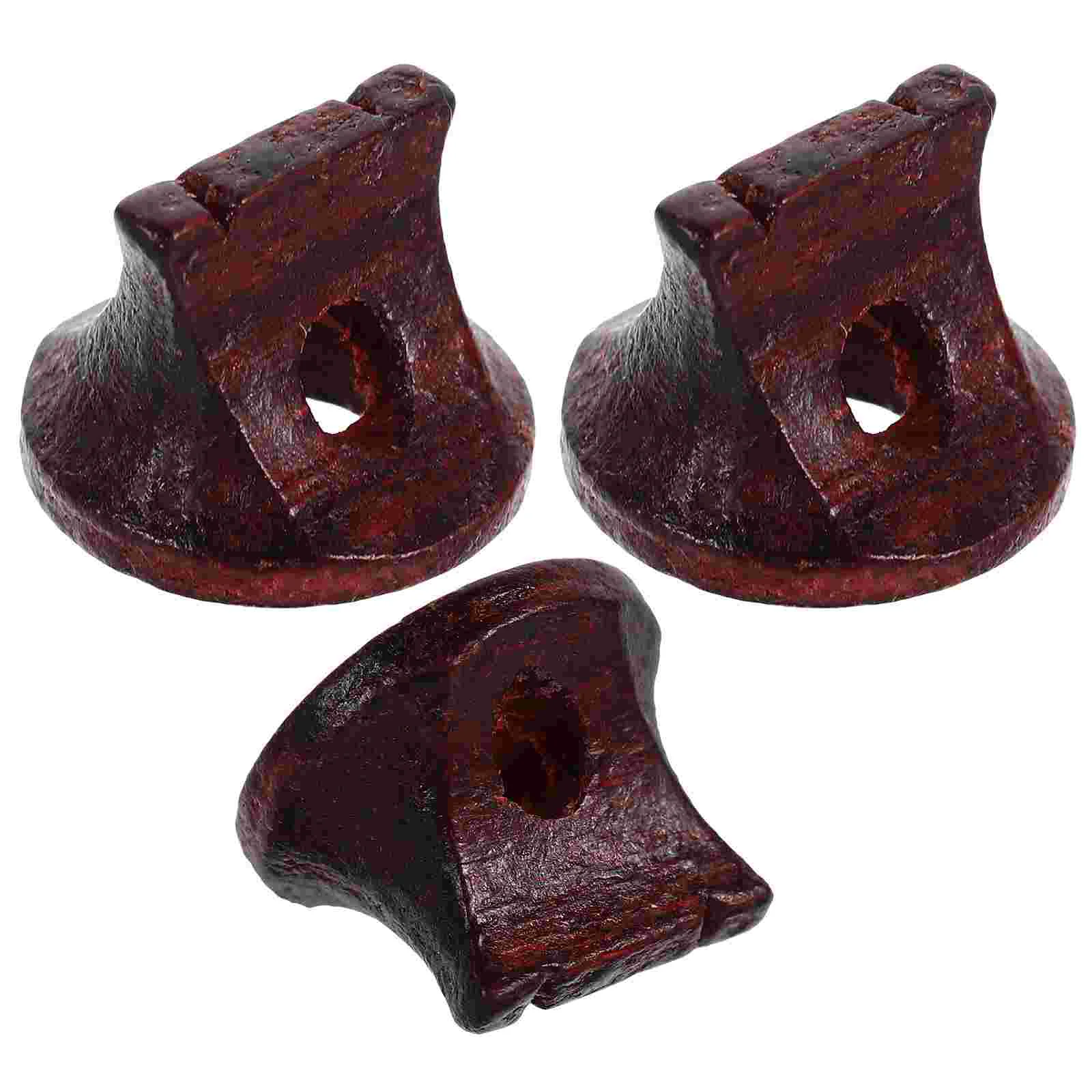 3 Pcs Wooden Erhu Code Sandalwood Bridge Rosewood Chinese Instrument Musical Accessories