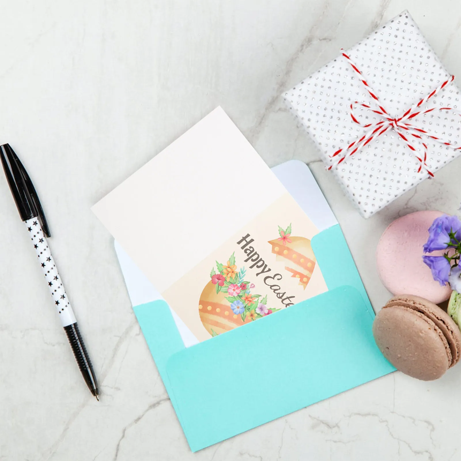 

Easter Greeting Cards 24 Sets Spring Themed Paper Message Blessing Exquisite Festival Cards Party Invitations Envelopes Included