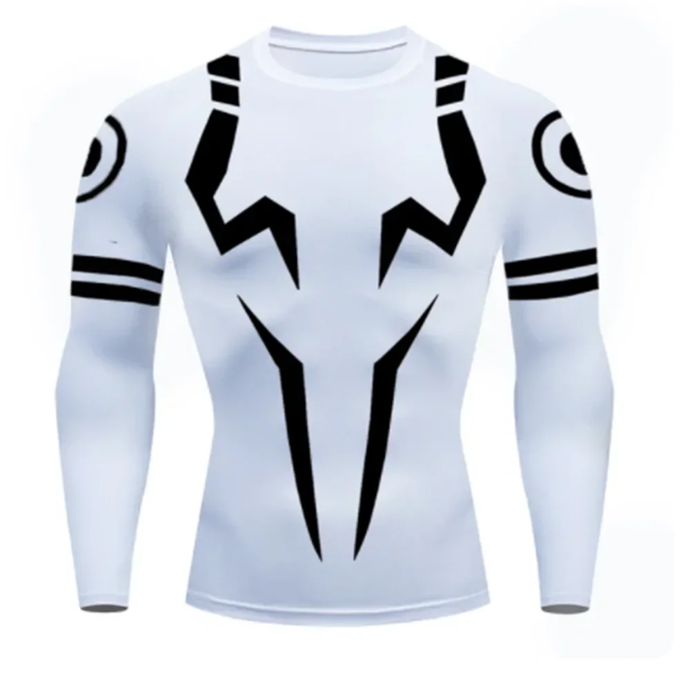 

Anime Jiu-jitsu Kaisen jersey 3D printed long sleeve T-shirt, men's autumn leisure fashion sports running light breathable top