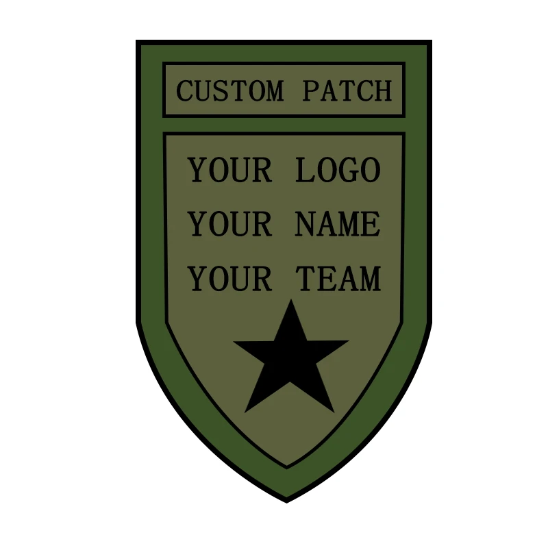 Custom Patches Make Your Disign/Logo/Name Embroidery Patch Iron On Patches For Clothing Hook & Loop Patch For Clothes