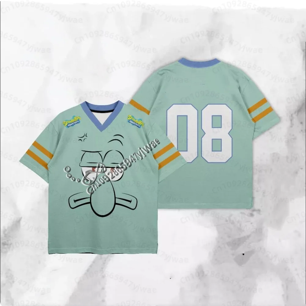 2026 Herren Cartoon Squidward Tentacles Patrick Star Großes Gesicht Allover-Print Erwachsenen-T-Shirt Familien-Schnelltrocknendes Weiches Damen- und Herren-T-Shirt – Detail 13